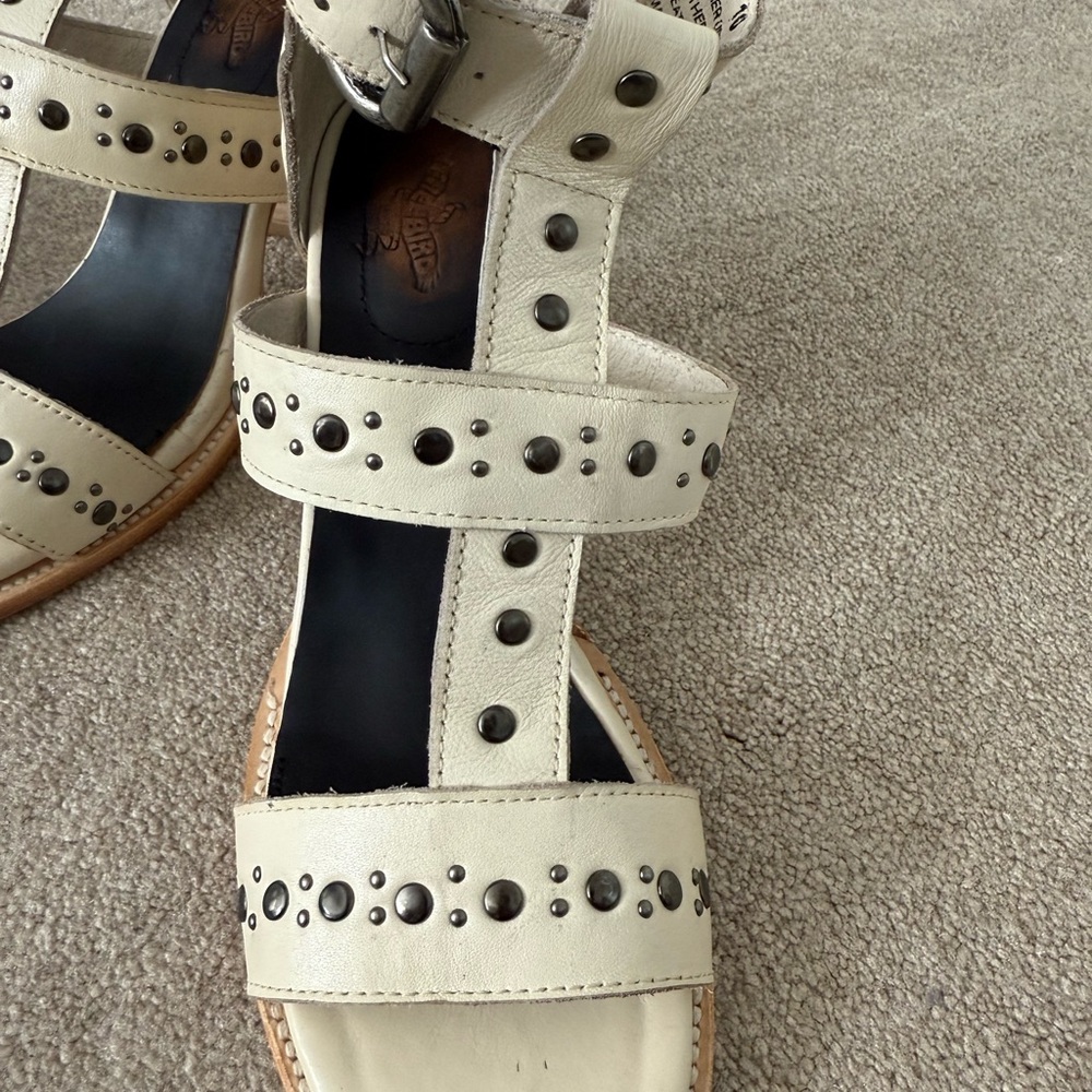 Studded Cream Sandals